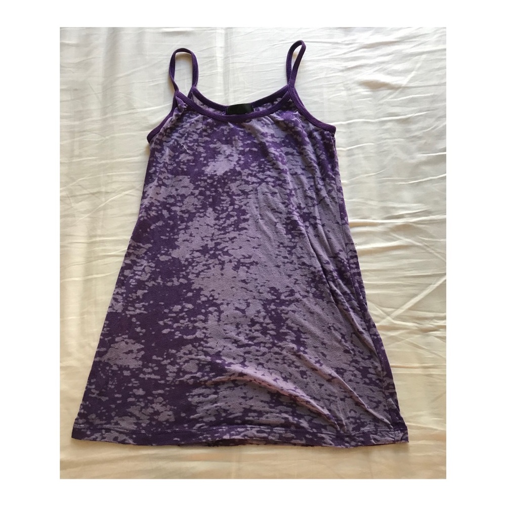 Purple tie died tank